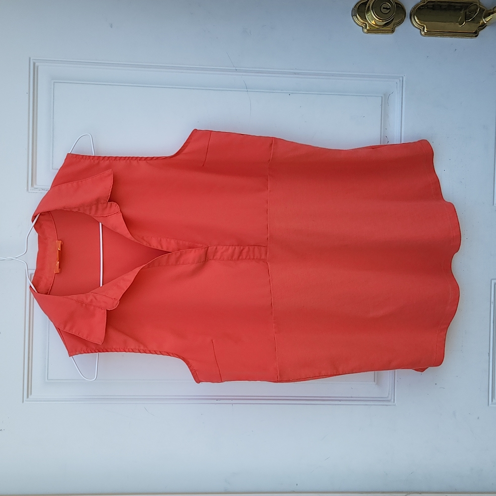 Joe Fresh Women's Sleeveless Blouse Color Coral Size M